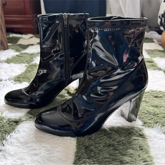 Nasty Gal Patent Booties - Picture 1 of 10